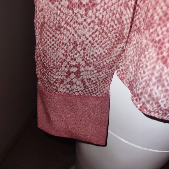 JOIE pink tassa snakeskin top - Picture 4 of 12